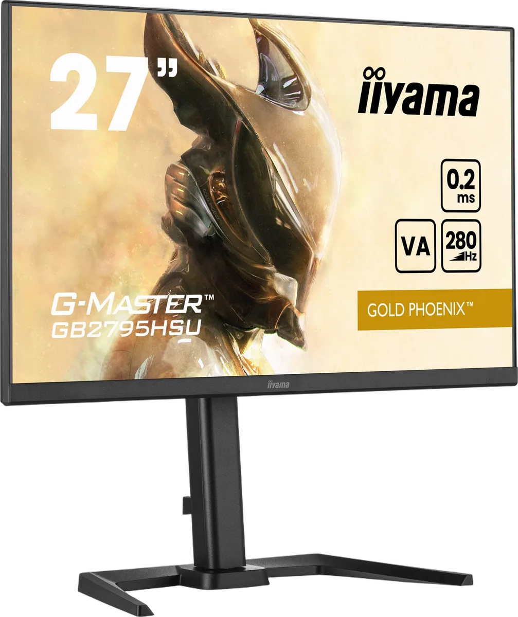 Iiyama G-MASTER GB2795HSU-B1 - 27" FHD 280Hz 0.2ms Pivot FreeSync Premium, vue 1