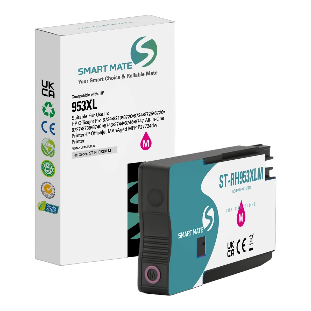 Compatible HP Cartouche 953XL haute capacité Magenta, vue 1
