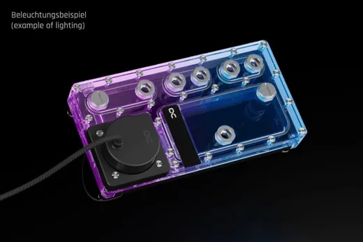 Alphacool Core Distro Plate 240 gauche V.2 avec pompe D5 Apex