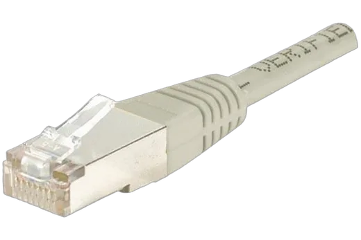 Cordon Cat 6, 4P Moule 0.50 m FTP Rouge, vue 1