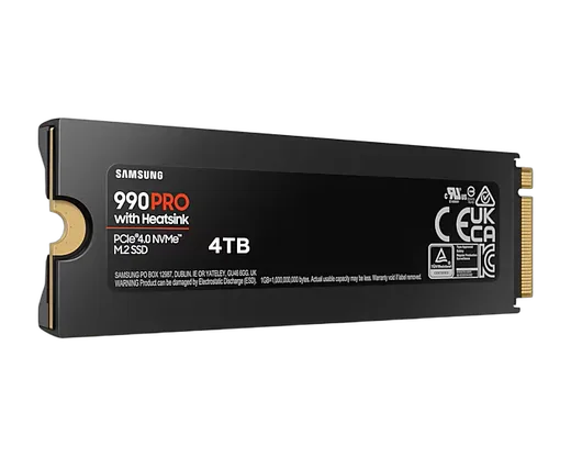 Samsung 990 PRO Dissipateur 4To M.2, vue 6