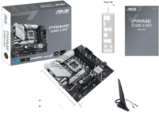 Asus PRIME B760M-F WIFI, vue 3