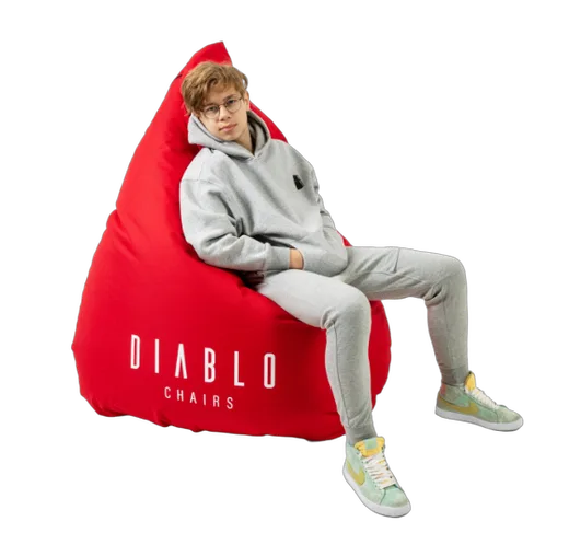Diablo Chairs Pouf Gamer - Rouge, vue 3