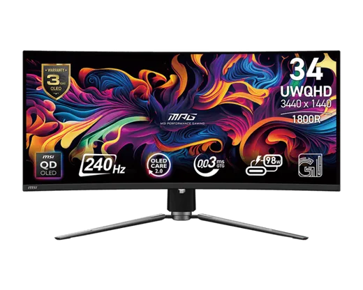 MSI MPG 341CQPX QD-OLED - 34" CURVE QD-OLED UWQHD 240Hz 0.03ms