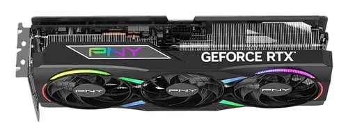 PNY RTX 5070Ti 16GB ARGB Overclocked Triple Fan, vue 6