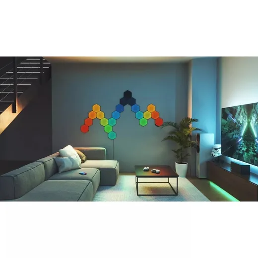 Nanoleaf Shapes Black Hexagons Starter Kit - 9 pièces