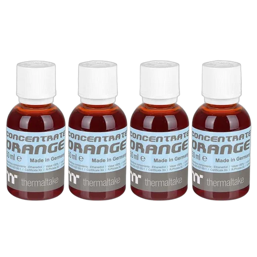 Thermaltake Liquide de refroidissement Tt Premium Concentrate Orange 4 x 50ml, vue 1