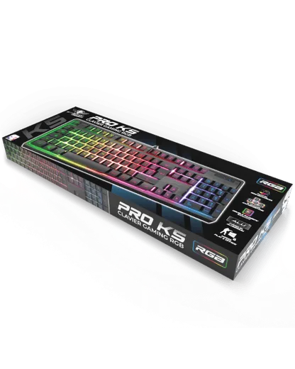 Spirit Of Gamer PRO K5 NEW - Full-Size - Semi-mécanique - Filaire - RGB - Noir, vue 2