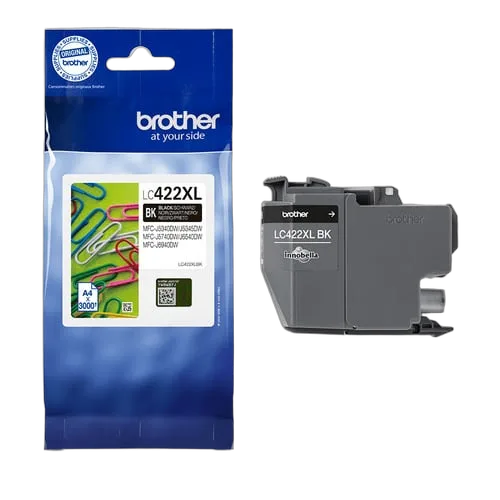 Brother LC422XLBK Noire, vue 3