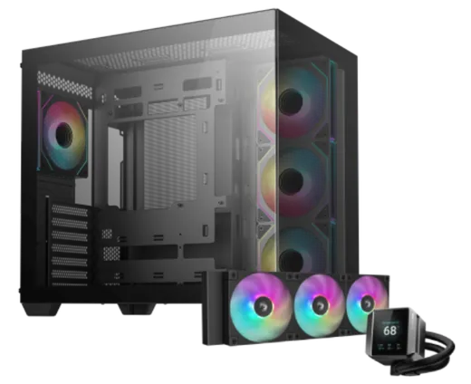 Deepcool CG530 4F Noir - MT/Sans Alim/ATX + MYSTIQUE 360 ARGB - Noir - 360mm