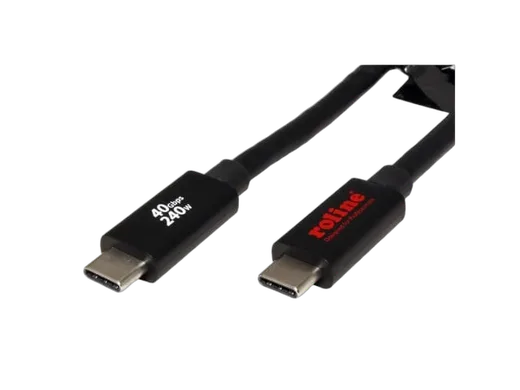 Roline Câble USB-C mâle/mâle - 2m - Noir, vue 2