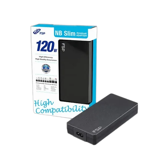 FSP NB PRO Slim Adapateur Universel 120W, vue 1