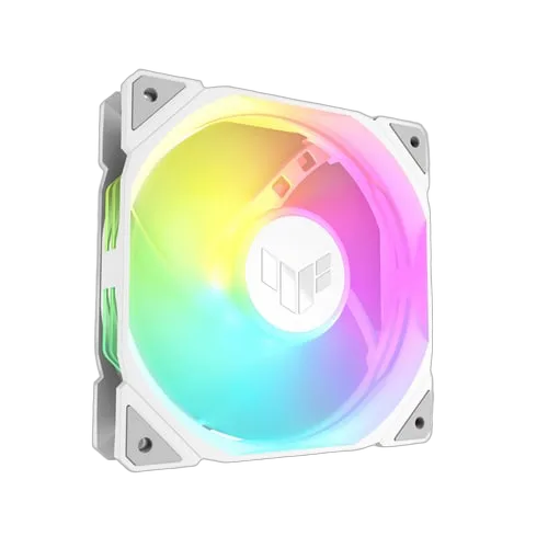 Asus TUF GAMING - TR120 Fan ARGB REVERSE 3en1 - Blanc, vue 3