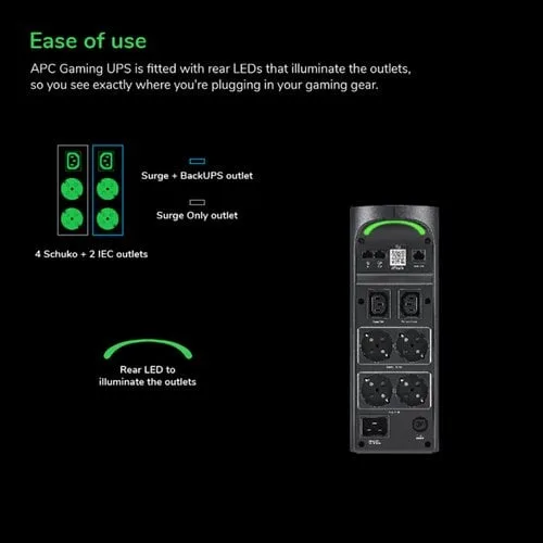APC Back-UPS Pro Gaming 2200VA/1320W, vue 16