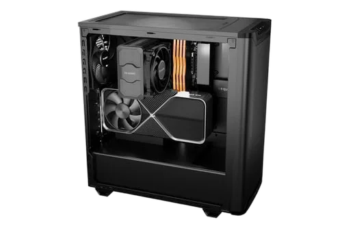 be quiet! PURE BASE 501 Airflow Window Black - MT/Sans Alim/ATX, vue 5