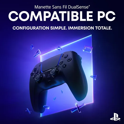 Sony Manette DualSense Midnight Black - PC/PS5/Mac/Mobile