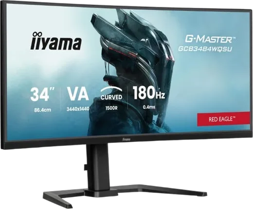 Iiyama G-MASTER GCB3484WQSU-B1 - 34" CURVE UWQHD 180Hz VA 0.4ms HDR FreeSync Premium