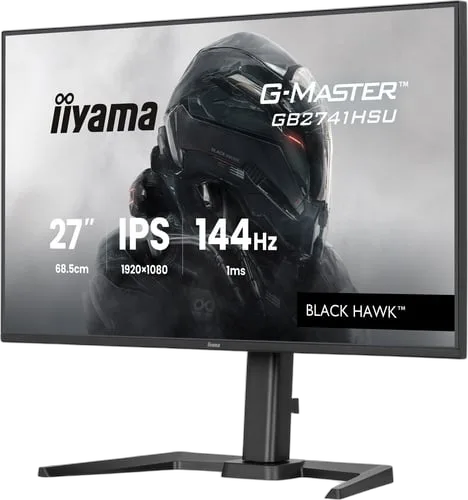 Iiyama G-Master GB2741HSU-B1 - 27" FHD 144Hz IPS 1ms Pivot Adaptive Sync FreeSync, vue 3