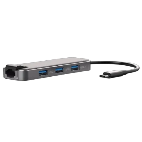 Bluestork Hub USB-C 6 ports + Chargeur USB-C GaN 20W