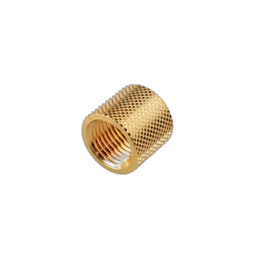 CONSTRUCTEUR Raccord tube rigide droit or - 14mm, vue 1