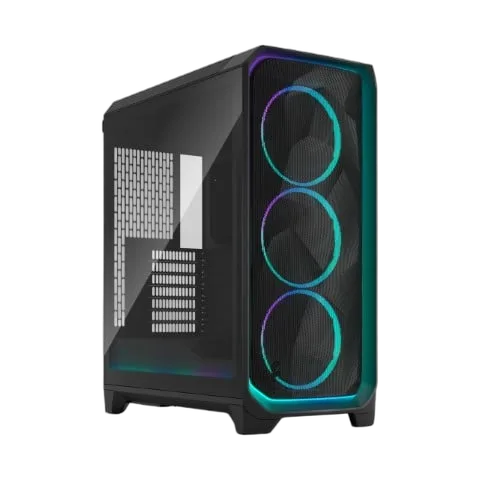 Fractal Design Meshify 3 Ambience Pro RGB TG Light Tint Noir - MT/Sans Alim/E-ATX, vue 1