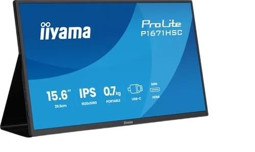 Iiyama ProLite P1671HSC-B1 - 15.6" FHD IPS USB-C avec Housse