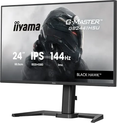 Iiyama G-Master GB2441HSU-B1 - 23,8" FHD 144Hz IPS 1ms Adaptive Sync FreeSync, vue 3