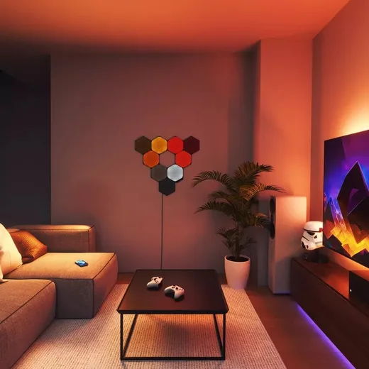 Nanoleaf Shapes Black Hexagons Starter Kit - 9 pièces