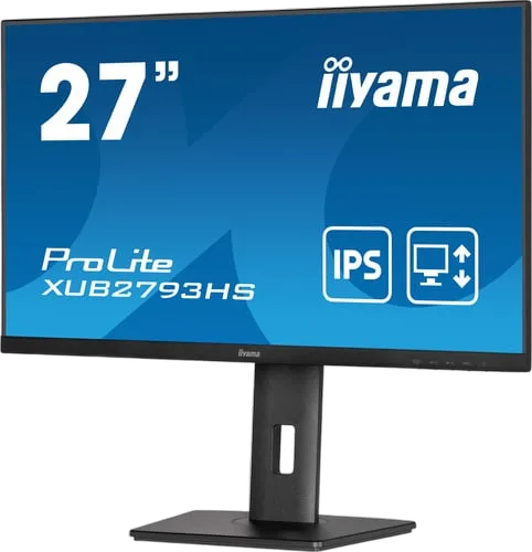 Iiyama XUB2793HS-B7 - 27" FHD 100Hz IPS 1ms Pivot Adaptive Sync, vue 4
