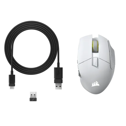 Corsair Scimitar Elite SE - Sans-Fil - RGB - Blanc