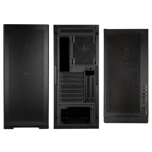 Kolink Unity Meshbay Performance Noir - MT/Sans Alim/ATX, vue 4