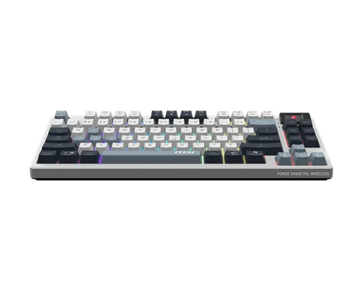 MSI Forge GK600 TKL - Mécanique - Sans-Fil - RGB - Sky