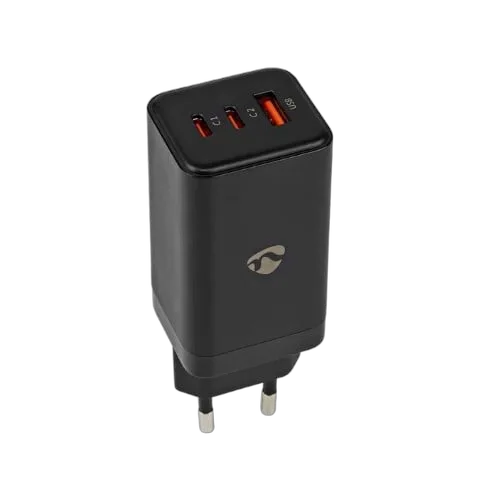 Nedis Chargeur GaN Power Delivery 65W - 3 ports - Noir, vue 5