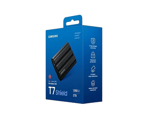 Samsung T7 SHIELD 2To Black, vue 11