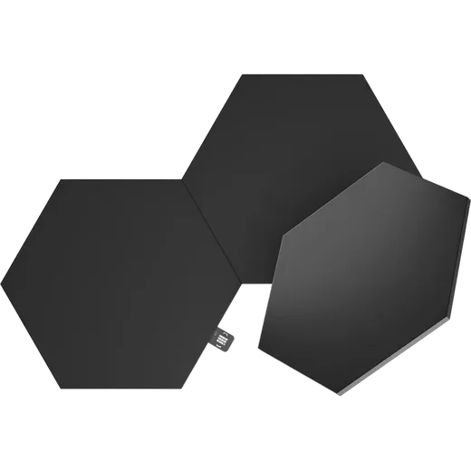 Nanoleaf Shapes Black Hexagons Pack Expansion - 3 pièces