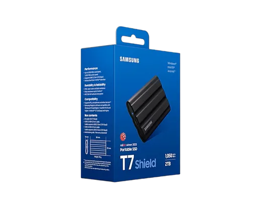 Samsung T7 SHIELD 2To Black, vue 10