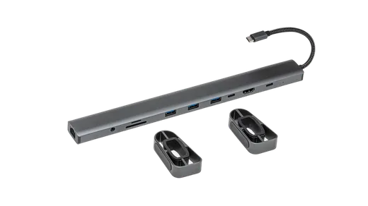 Bluestork HUB USB-C/10 ports/Gris