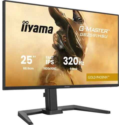 Iiyama GB2591HSU-B1 - 24.5" FHD 320Hz Fast IPS 0.4ms Pivot HDMI 2.1 G-Sync