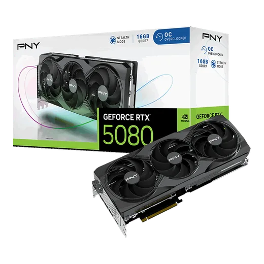PNY RTX 5080 16GB Overclocked Triple Fan