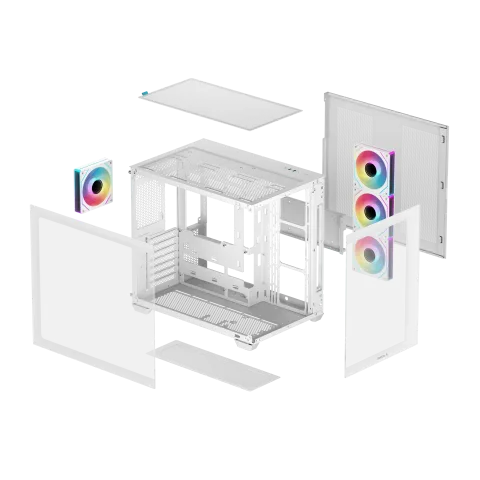 Deepcool CG530 7F Blanc - MT/Sans Alim/ATX, vue 12