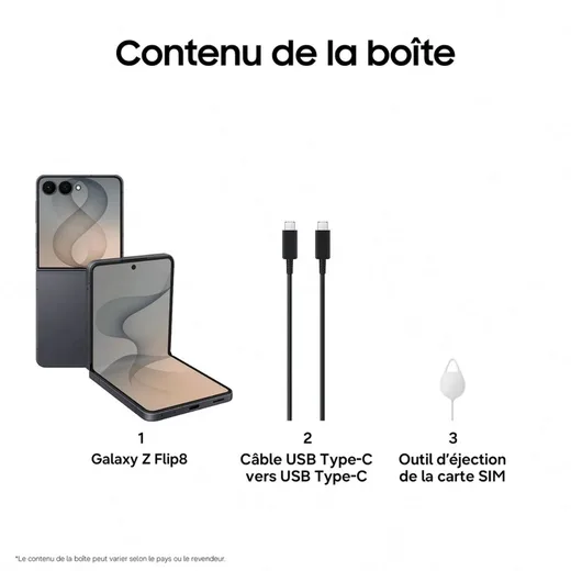 Samsung Galaxy Z Flip 8 - 256Go - Noir