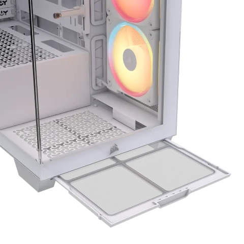 Corsair 3500X LX-R RGB ICUE LINK Blanc - MT/Sans Alim/E-ATX, vue 7