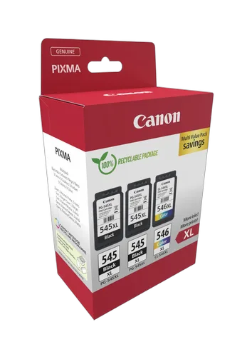 Canon Pack Noire*2 + Couleur - PG-545XLx2/CL-546XL MULTI, vue 2