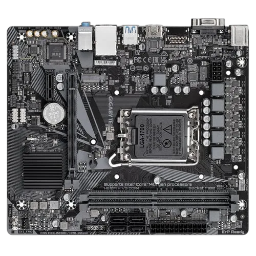 Gigabyte H610M H V3 DDR4, vue 12