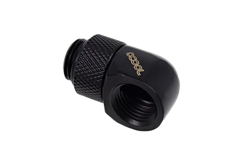 Alphacool Fitting coudé rotatif 90° noir - 14mm, vue 2