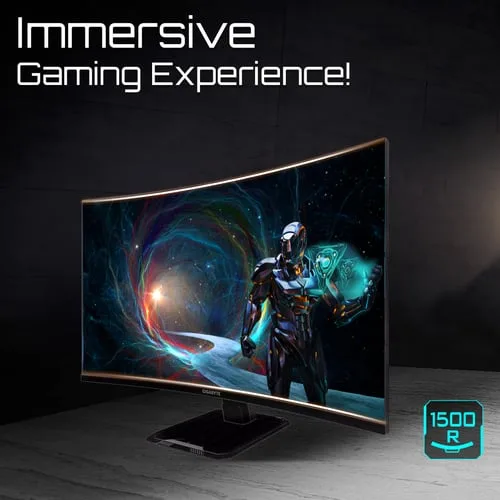 Gigabyte GS32QCA - 31.5" CURVE QHD 180Hz VA 1ms Adaptive Sync, vue 7