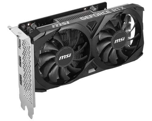 MSI GeForce RTX 3050 VENTUS 2X E 6G OC, vue 4