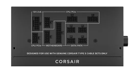 Corsair ATX 850W - 80+ Gold - RM850x Shift Noir, vue 9