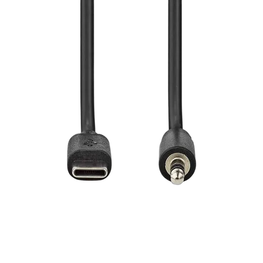 Nedis Câble USB-C vers Jack 3.5mm mâle/mâle - 1m - Noir, vue 2
