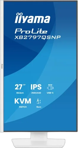 Iiyama Prolite XB2797QSNP-W1 - 27" QHD 75Hz IPS 1ms Pivot AdaptiveSync, vue 2